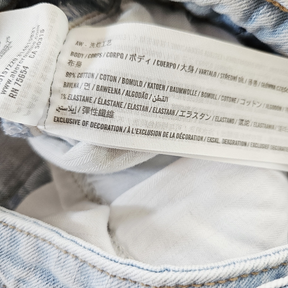 Abercrombie & Fitch The Skinny Ultra High Rise Curve Love Split Hem Jeans 31/12 - Picture 9 of 11